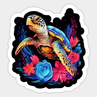 Sea Turtle Happiness Sticker